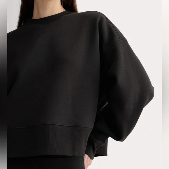 Everlane The Laid-Back Sweatshirt Black Organic cotton - Large - EUC - Picture 3 of 13